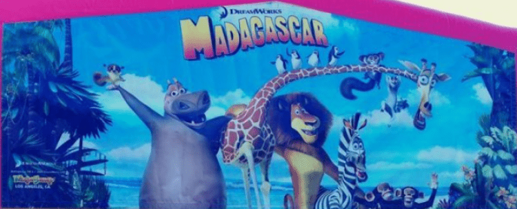 Madagasgcar Module Castle Bounce House