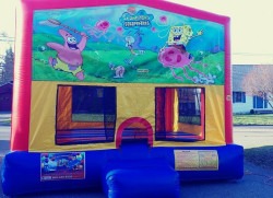 Mod20Bounce20House20Sponge20Bob 1728911857 Sponge Bob Banner Rainbow Bounce House With A DRY Slide