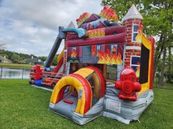 IMG 2265 1730648163 Fire Truck Bounce House with a DRY Slide