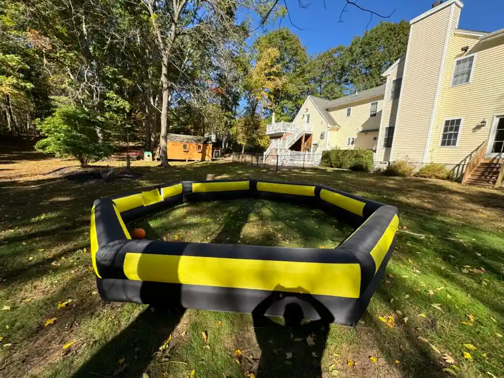 gaga ball pit outdoor set-up