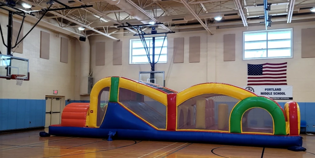 obstacle course indoor set-up