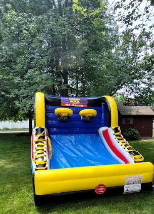inflatable basketball hoops outdoor set-up