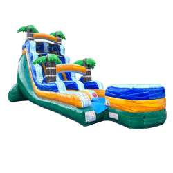 xsl wd18 gtm 3qtr 1755010497 Tropical Green Marble Water Slide 18 FT Tall
