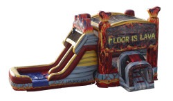Floor is Lava Bounce House with a DRY Slide