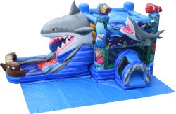 Shark Bounce House with a DRY Slide