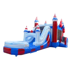 patriotic mega 2024 3qtr 1777060274 Stars and Stripes Bounce House with a DRY Slide