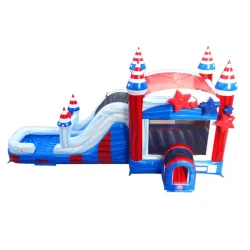 patriotic mega 2024 highview 1777059764 Stars and Stripes Bounce House with a WET Slide